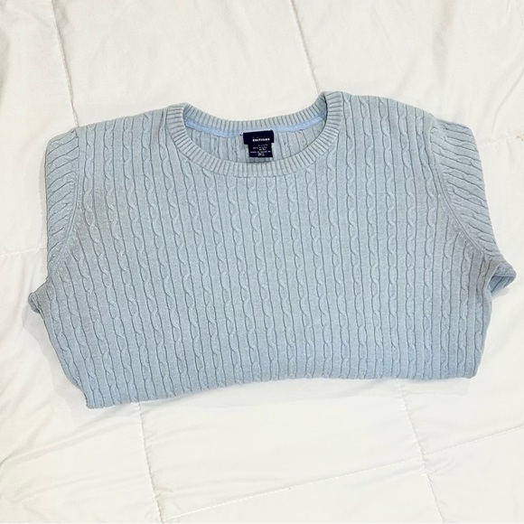 Blue Cable Knit Sweater - Picture 4 of 4